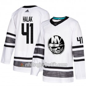 Män Ishockey New York Islanders tröja Jaroslav Halak 41 Vit 2019 All-Star Adidas Authentic